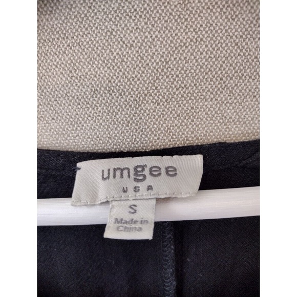 Umgee Shirt Womens Small Black Leopard Print Bell Sleeve Layered Oversized Tunic - Picture 3 of 7